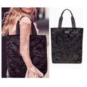 Victoria’s Secret Velvet Shoulder Tote Bag